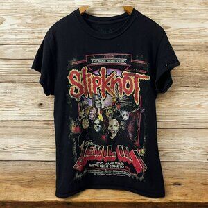 Slipknot Graphic Band T-Shirt Black Evil Live Nine Home Video Design S‎
